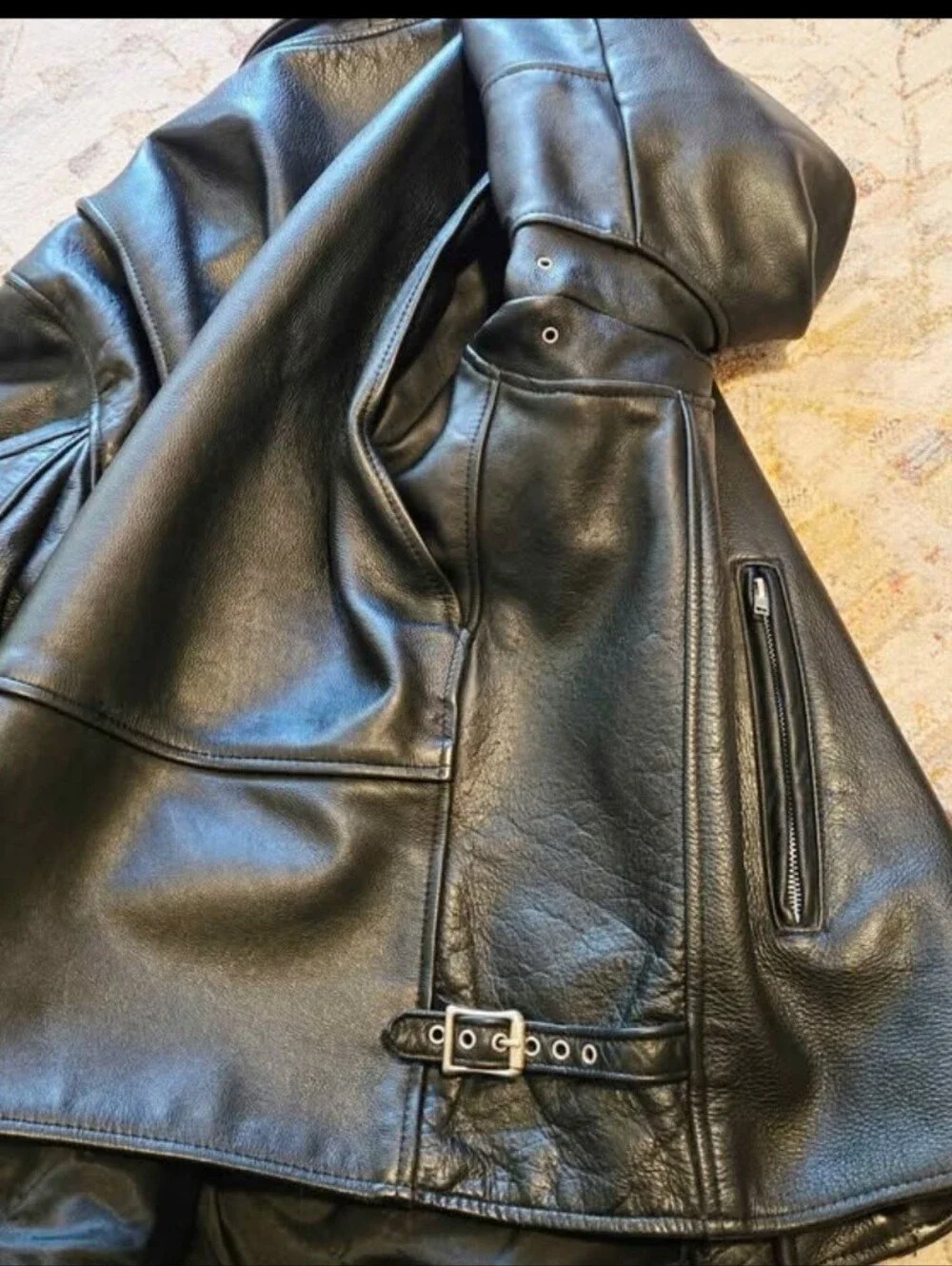 Mens Black Leather Jacket